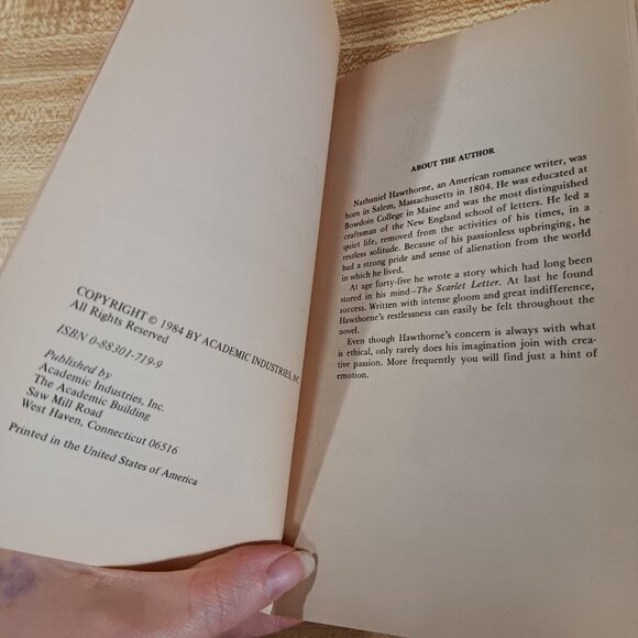 The Scarlet Letter Nathaniel Hawthorne 1984 B&W Pocket Classics Comic PB Vintage - Picture 4 of 6